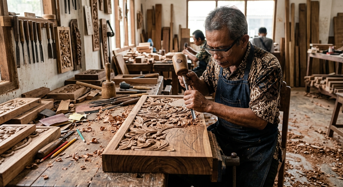 ornamen kayu