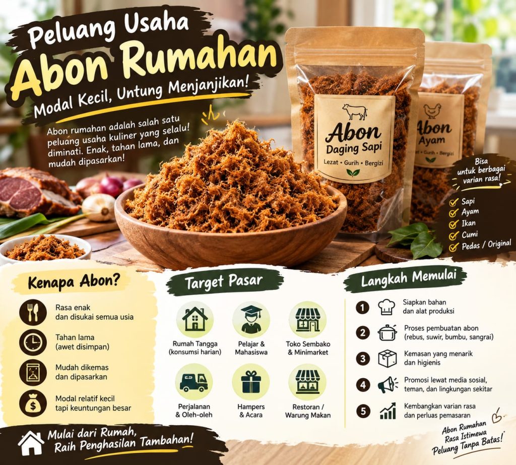 Peluang Usaha Abon Rumahan