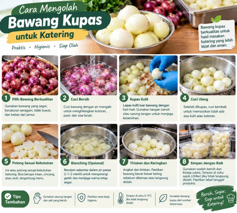 Cara Mengolah Bawang Kupas Untuk Katering
